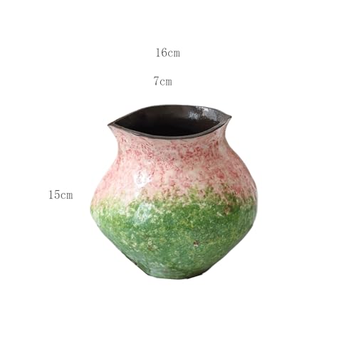 Jarrones de cerámica para centros de mesa de comedor y decoración rústica 3