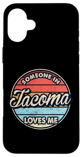 Coque pour iPhone 16 Plus Quelqu'un à Tacoma m'aime City, États-Unis, États-Unis
