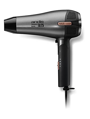 image for Andis 80280 Fold-n-go 1875 Watt Ceramic Ionic Dryer, Retractable Cord,