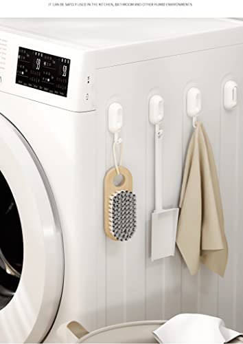 Adhesive Wall Hooks For Hanging Towel Hooks For Coat Robe Towels Stick On Bathroom Or Kitchen Universal Rotatable Ceiling Hooks 4 Pack White #TOP5