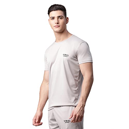 Image of Mack Jonney Men Round Neck Polyster Regular Fit T-Shirt