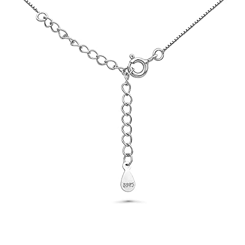 Plata de ley 925 rodiada en este colgante redondo con flor de cristal 4