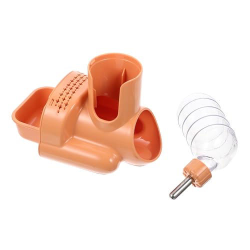 Totority Vertical Leak- Drinking Fountain Hamster Feeder Professional Waterer Easy/Off Bottle Fresh Water Access for Pet Cage