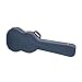 Crossrock Relief Series SG Guitar Case for Gibson SG Style Electric Guitars | Carved Smoke Blue Finish, Monochrome Blue Velvet Interior, Lock (CRW630SGSB)