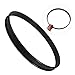 Toddmomy 16 Inch Metal Snare Drum Hoop Black Coated Drum Counterhoop for Percussion Instrument Maintenance
