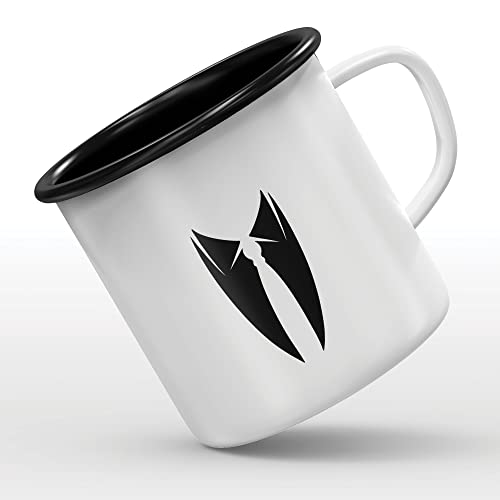 Taza esmaltada con diseño de disfraz