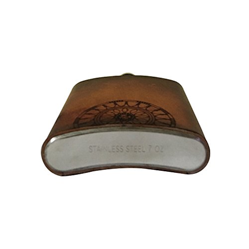 Achernar Personlised Gift Genuine Leather Liquor Whiskey Flask For Liquor Drinking Alcohol / 7 Ounces Pocket Hip Flask #TOP4