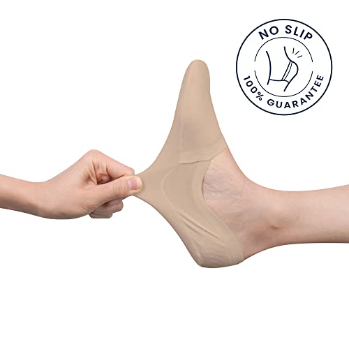 Image of Cloud No Show Socks Non Slip Loafer Sneaker Flats Boat Shoe Invisible Low Cut Liner Cotton Socks For Men and Women
