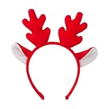 Generisch Weihnachtsstirnband, Rentier-Stirnband, Ohren-Haar-Accessoires, Pie-Kopfbedeckung, Kinder-Anzieh-Requisiten (RD1, One Size)