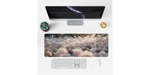 Grand tapis de souris fleurs de soleil pour décorer votre bureau de gamer - 2
