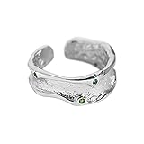 Gewicht: 0,88 Unzen ORLTL Die Ringe. Ringe, Trendige, zarte, zierliche Textur, faltige, unregelmäßige Oberfläche, eingelegter Zirkon, Party for Mama Und einfach zu setzen