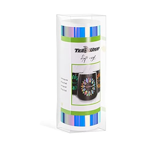 TECKWRAP Opal Holographisches Chrom-Vinyl, selbstklebend, 14 cm x 3 m, selbstklebend, Vinyl für Smart Joy, Hyazinthe Blau Cover