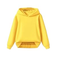 Youth Plain Hoodie Oversized Long Sleeve Loose Hooded Jumper Sweatshirts Cute Lightweight Kids Boys Girls Casual Clothes Tops School Sport Comfy Casual Sweatshirts