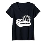 Photo Gallery donna funny baseball season cute baseball mom busy raising ballers maglietta con collo a v Photo Gallery donna funny baseball season cute baseball mom busy raising ballers maglietta con collo a v