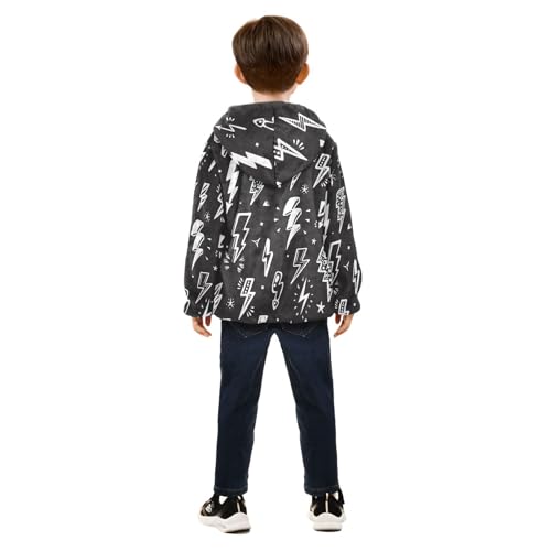 Image of Aflyko Boys Fleece Coat Blue Zip-Up Hoodie Girls Outerwear Kids Hooded Jacket