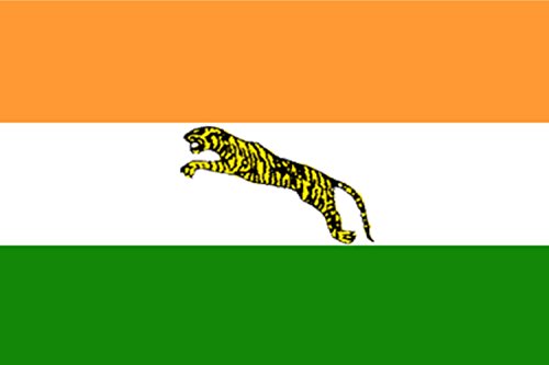 Drapeau Inde Libre grand format pour reconstitution 1943 - 2