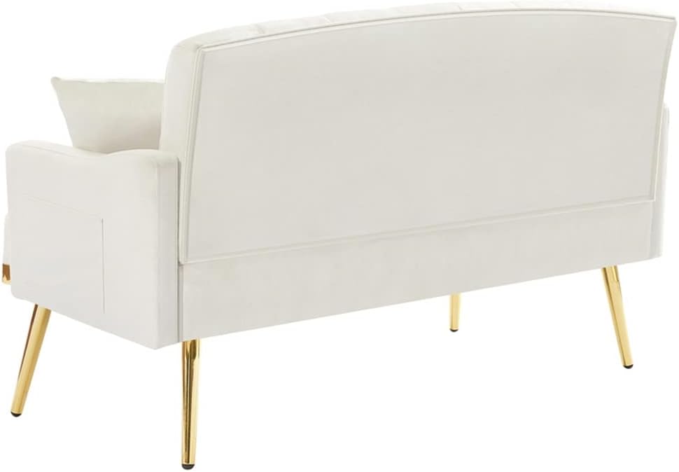 2 Seater Sofa，Golden Leg，Velvet Sofa，Interior Furniture, Living Room and Bedroom