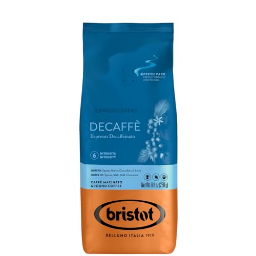 Bristot Decaf Ground Espresso – Medium Roast Itali