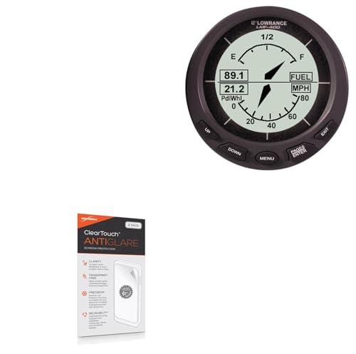 BoxWave Screen Protector Compatible with Lowrance LMF-400 - ClearTouch Anti-Glare (2-Pack), Anti-Fingerprint Matte Film Skin