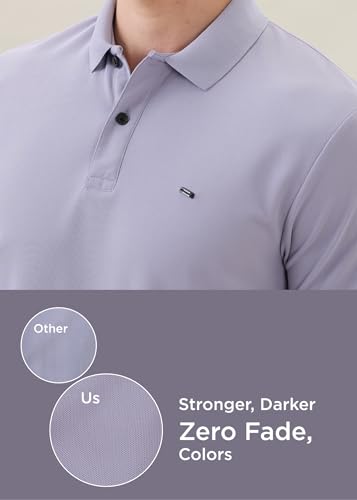 Image of Nostrum Cotton Half Sleeve T-Shirt for Men Boys, Regular Fit, Cherry, Stylish Mens T-Shirts, Polo T Shirt for Man, Collar T Shirts for Men