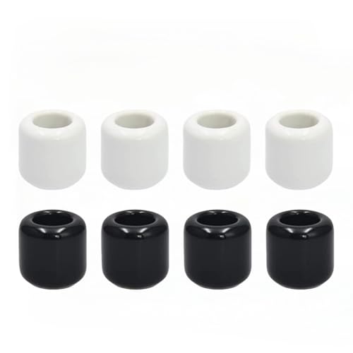 Ceramic Chime Candle Set 8 Pcs Black & White