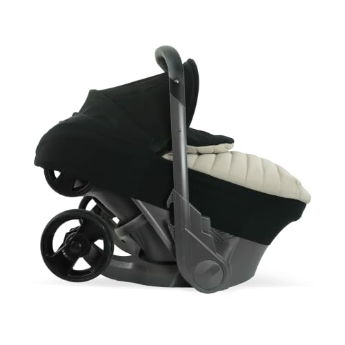 Image of Little Unicorn Winter Car Seat Cover | Premium Insulated Fabric | Universal Fit & Easy to Install | Travel Bag Included (Caribou)