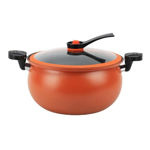 Olla a presión de hierro capacidad grande color naranja
