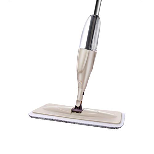 Fregona de Piso en Aerosol con Almohadillas de Microfibra Reutilizables Fregona con Mango de 360 Grados para Cocina de hogar Laminado Madera Cerámica Belleza práctica Viene a perseguir la Felicidad