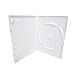100 Pack 14mm White Standard Single DVD Case