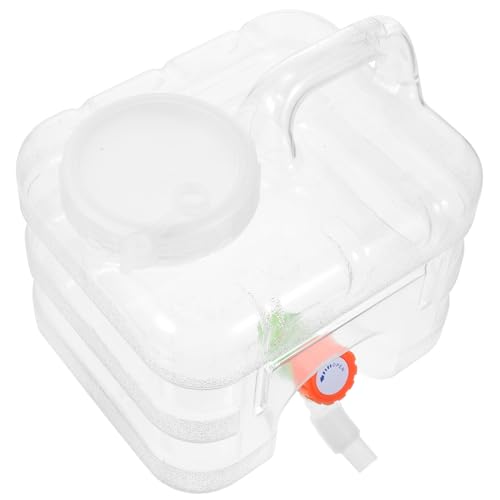 Kisangel 1 Set Portable Water Container with Tap Outdoor Water Storage Bucket for Camping BBQ Beach Trips Durable Material Easy to Carry for Travel and Emergencies