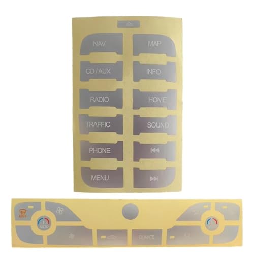 Autocollant bouton S-Max 2011 pour réparation radio et climatisation tableau de bord