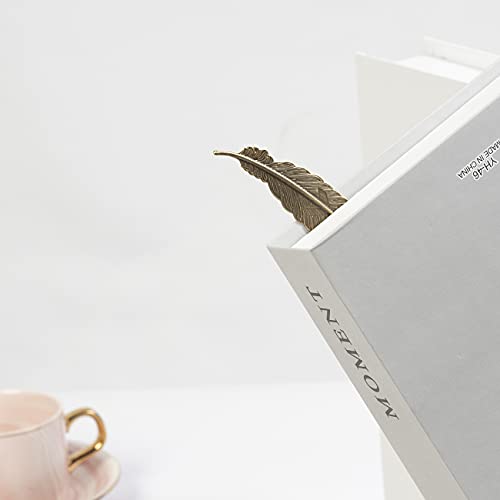Meeall 6Pcs Different Color Vintage Feather Metal Bookmarks, Ideal Gift For Women Kids Readers #TOP6