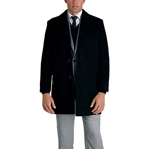 Image of Haggar mens Brushed twill Top CoatTopcoat