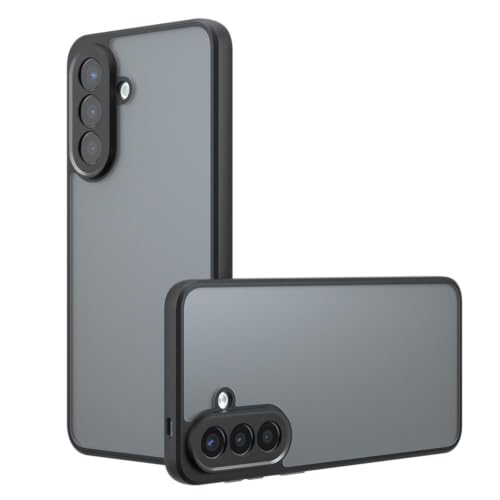 Image of Matte PC + TPU Back Cover Case for Samsung Galaxy M47 5G,Air Bag Corners, Anti-Fingerprint, Never Turns Yellow, Micro Arc Edge, Camera Protection, Black