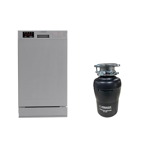 Equator 1840 + GD 075 18 In Dishwasher 10 Place Quiet 110V E-Star Ada+3/4 Hp Garbage Disposer cover