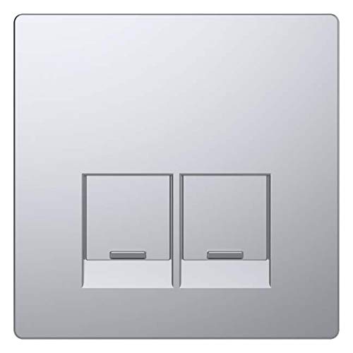 Plaque centrale Merten USA 71x71mm acier inoxydable MEG4572-6036