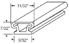 Weatherstrip, Bulb Type, Black - 100 Ft.