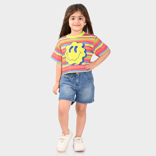 Image of BONKIDS Girls Tshirt (BON9511 8-9Y) Multicolour