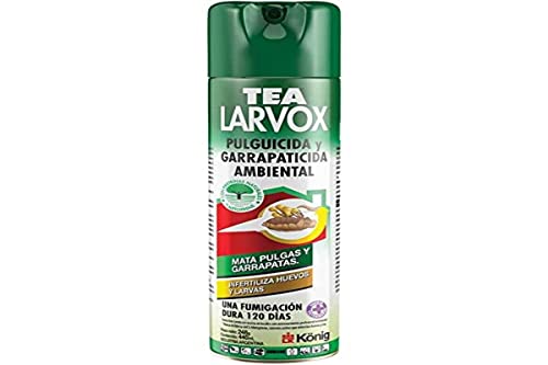 KONIG Tea Larvox - Antipulgas E Carrapatos Para Ambientes Frequentados Por Cães E Gatos
