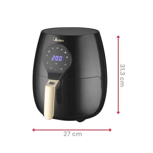Ardes AR1K33 Eldorada Maxi luchtfriteuse Rapid Air capaciteit 5 liter digitale touch timer 60 minuten 1450 W - Afbeelding 4