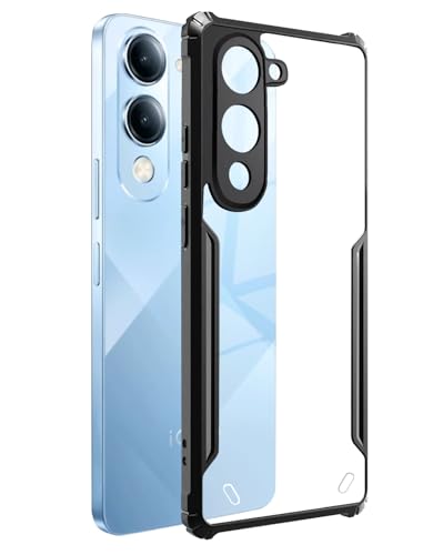 Image of SPAZY CASE IQOO Z10 lite 5G Back Cover | Transparent Crystal Clear Hard PC Back Case with TPU Bumper, Drop Protection Case Cover for IQOO Z10 lite 5G