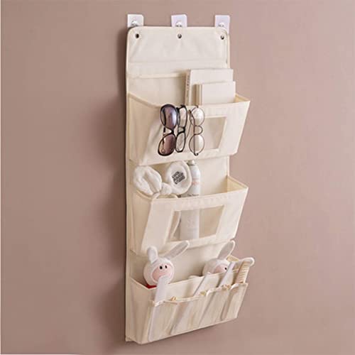 sandonge Wandaufbewahrungstasche aus Oxford-Stoff,Wandaufbewahrungstasche,mit Taschen für Schlafzimmer,Küche,Bad,Wandschranktür,Aufhängetasche Cover