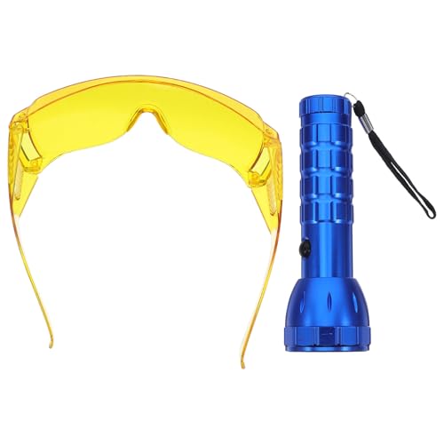 Detector de fugas fluorescente para reparar aire acondicionado de automóvil con linterna UV
