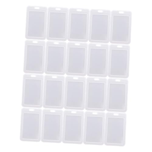 Soporte para tarjetas de plástico blanco con diseño elegante para empresarios (Pack de 30)