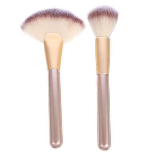 minkissy Makeup Blush Brush Set Face Esthetician Fluffy Highlighter Brush for Salons Facials