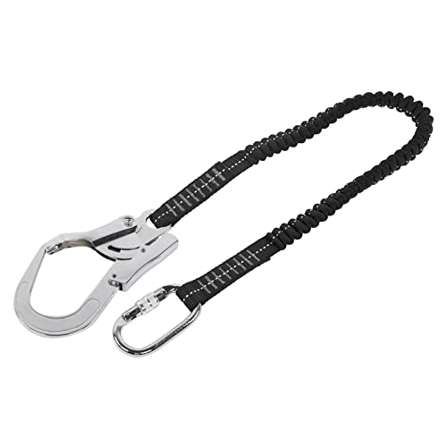 Cinturón de seguridad Alomejor con cuerda elástica de poliéster y gancho de acero de 25 KN