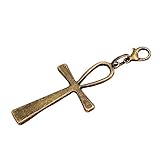 Ankh Keyring or Zipper Pull, Egyptian Keychain, Bronze Ankh Keyring, Personalize (3. Bronze Anhk Zipper Pull)