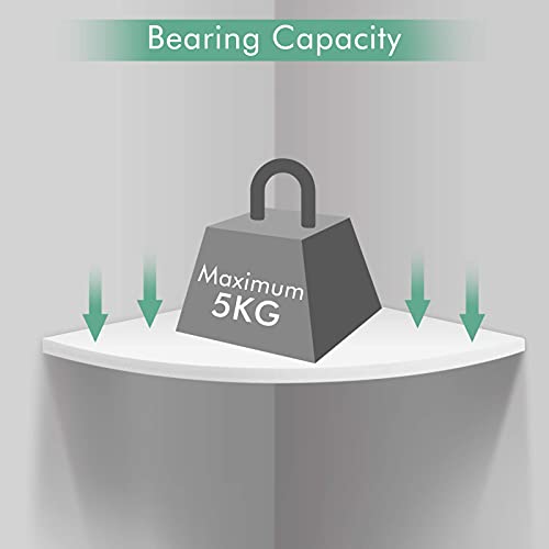 3 stuks zwevende hoekplank wandmontage opslag display plank meubelen kantoor decoratie voor slaapkamer, badkamer, keuken… - Image 8