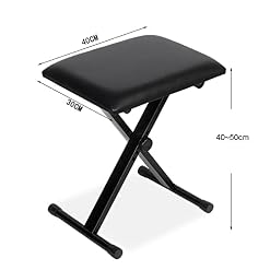 TEmkin Tabouret de Piano Banc de Clavier réglable Banc de Piano de Style X Tabouret de siège de Clavier rembourré Confortable avec Cadre en Fer de Type X, léger et Portable - Les Beatles, Paul McCartney, John Lennon, RIngo Starr, George Harrison TEmkin Tabouret de Piano Banc de Clavier réglable Banc de Piano de Style X Tabouret de siège de Clavier rembourré Confortable avec Cadre en Fer de Type X, léger et Portable – Image 2