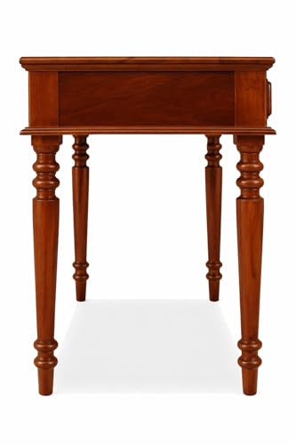 Image of Sheesham Wood Study Table with 2 Drawers Storage for Study Room Home | Solid Wood Workstation Desk Work from Home Table and Office (Do It Yourself) Honey Brown